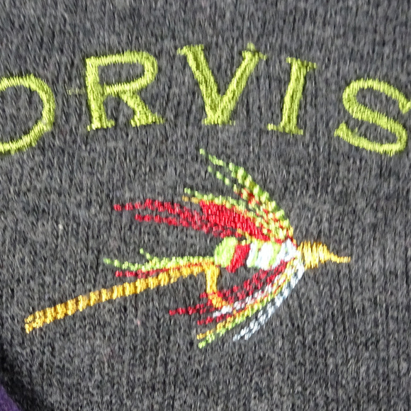 Orvis Trout Fishing Purple Qtr Zip Jacket Size XL - Picture 3 of 6